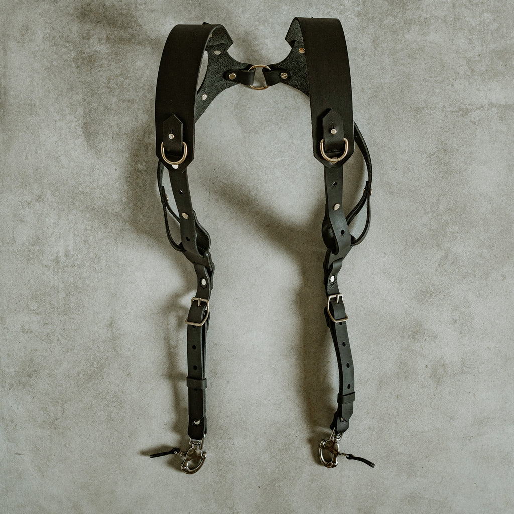 The Wilder Dual Camera Harness - Black