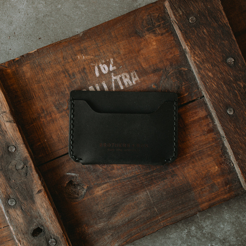 The Bare Bones Wallet - Coal